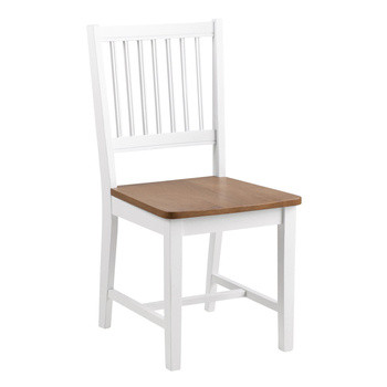 Krzesło Brisbane białe drewniane, 445829