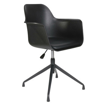Krzesło obrotowe Chicago czarne z tworzywa, 445954