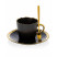 Filiżanka ze spodkiem Valia Black Gold, 446248
