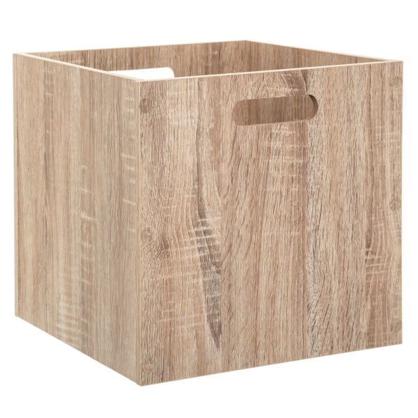 Pojemnik do przechowywania drewniany, 31 x 31 cm, 446370