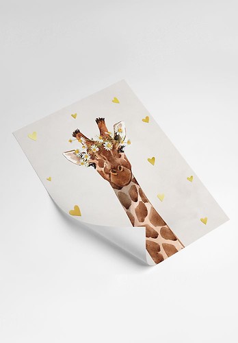 Żyrafa Złoty Plakat, 447681