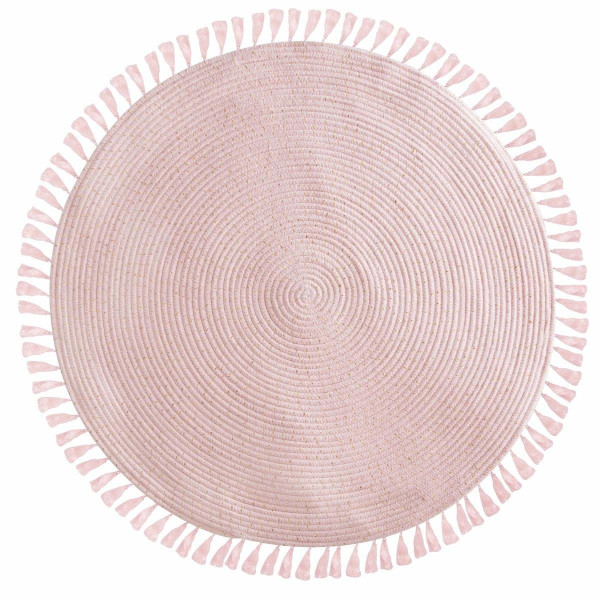 Okrągły dywan dekoracyjny Lurex, Ø 90 cm z frędzlami, 448162
