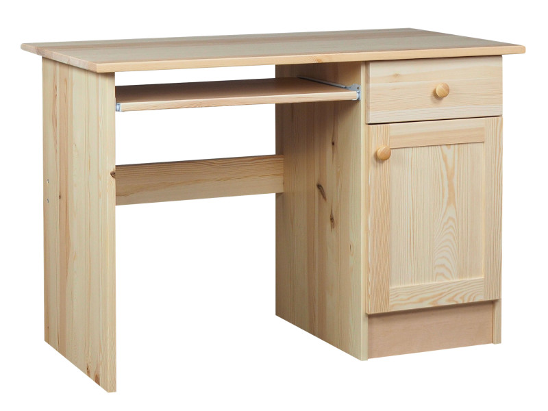 Biurko II drewniane MODERN, kolor sosnowy, 4488349