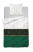 Produkt: Pościel satynowa 140x200 marmur geometria biała zielona