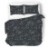 Produkt: Pościel satynowa 140x200 czarna biała gwiazdozbiór zodiak