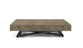 Ławostół Nowoczesny SIENNA, nogi U - Dark Grey Chicago Concrete