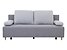 sofa trzyosobowa Sun rozkładana z pojemnikiem welurowa szara, Tkanina Soro 90 Grey/Soro 83 Silver, 455810