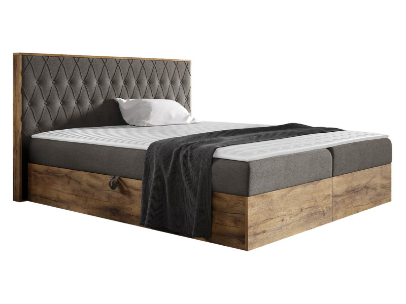 Łóżko kontynentalne Wood VI 200x200, 457704