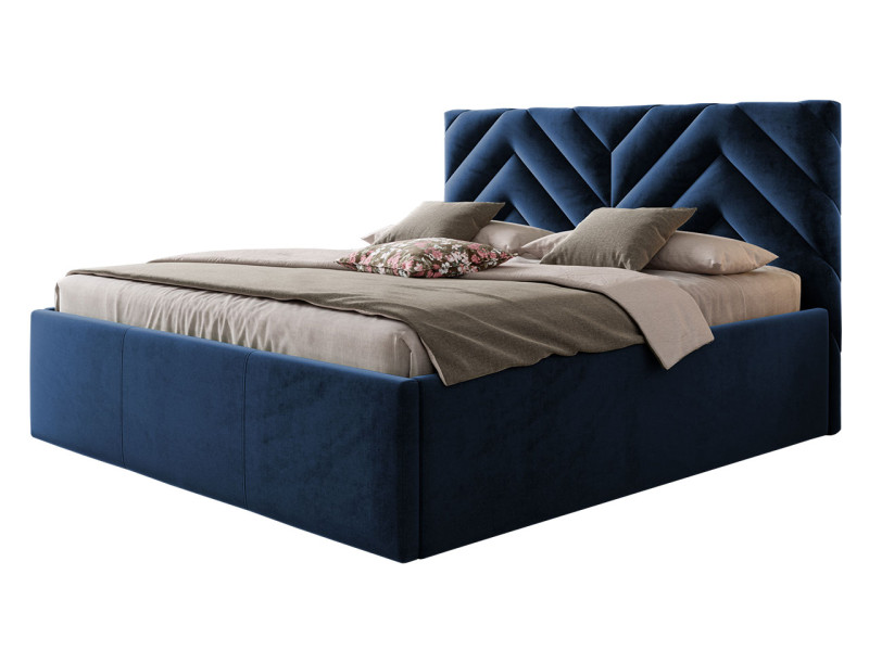 Łóżko tapicerowane Azzuro 160x200, 460470