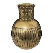 Metalowy wazon NIGHT,  31,5 cm, złoty