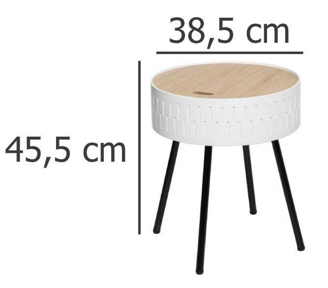 Stolik Shiro biały, 465098
