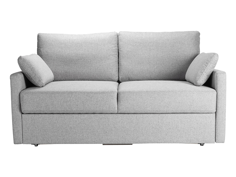 sofa dwuosobowa Amalia rozkładana z pojemnikiem tkanina szara, 465476