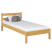 Inny kolor wybarwienia: Drewniane łóżko pojedyncze N01 90x180