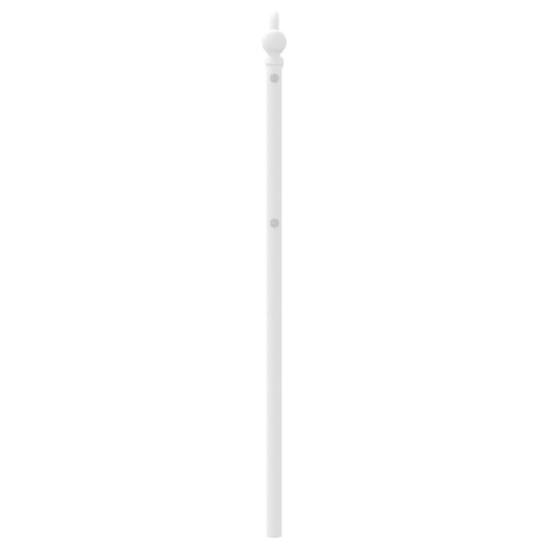 Wezgłowie Biały 100 cm Stal vidaXL, 4745265