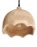 Lampa wisząca dekoracyjna drewniana jasny brąz, 4779906