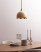 Lampa wisząca dekoracyjna drewniana jasny brąz, 4779909