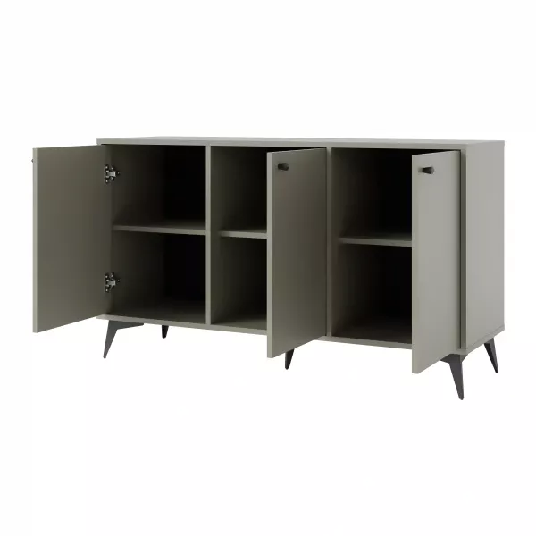 Komoda trzydrzwiowa do salonu Sakai 1 3F T813 Eukaliptus, 4788100