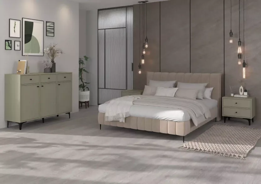 Komoda trzydrzwiowa do salonu Sakai 1 3F T813 Eukaliptus, 4788101