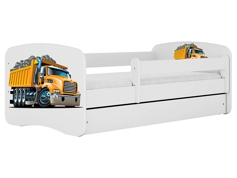 łóżko z szufladą 180/80 Babydreams białe ciężarówka, 482511