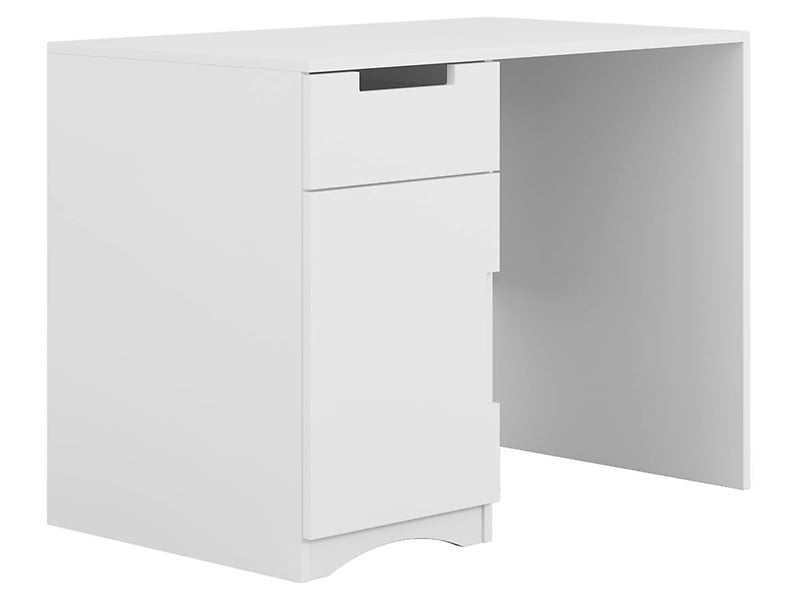 biurko z szafką i szufladą Classic białe, 482888