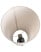 Lampa podłogowa ceramicza z abażurem czarna, 4832632