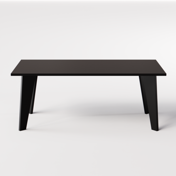 KOLM Stół HOLT 180 x 95 cm do kuchni, salonu, jadalni Czarny, 4885187
