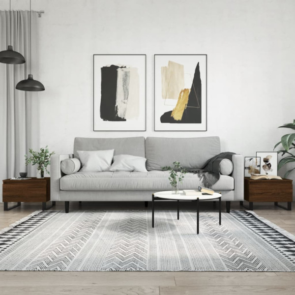 Stolik Kawowy Ława Stół Brązowy 50x46x35 Szuflady Do Salonu Do Pokoju, 4907295