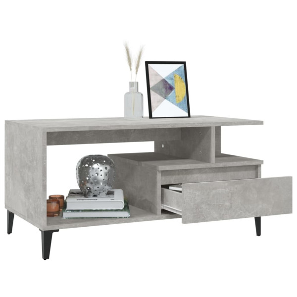 Stolik Kawowy Ława Stół Szary 90x49x45 Do Salonu Do Pokoju, 4907491