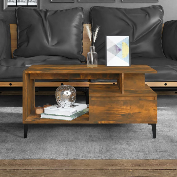 Stolik Kawowy Ława Stół Brązowy 90x49x45 Do Salonu Do Pokoju, 4907667