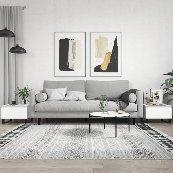 Stolik Kawowy Ława Stół Biały 50x46x35 Szuflady Do Salonu Do Pokoju, 4917804