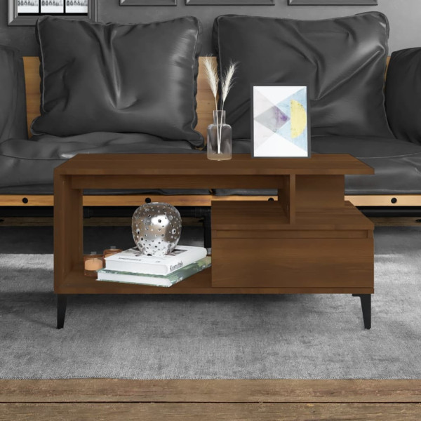 Stolik Kawowy Ława Stół Brązowy 90x49x45 Do Salonu Do Pokoju, 4917899