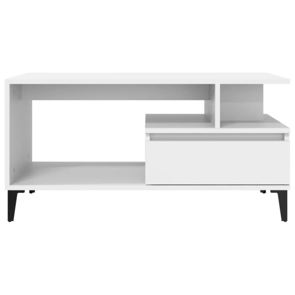 Stolik Kawowy Ława Stół Biały 90x49x45 Do Salonu Do Pokoju, 4917929