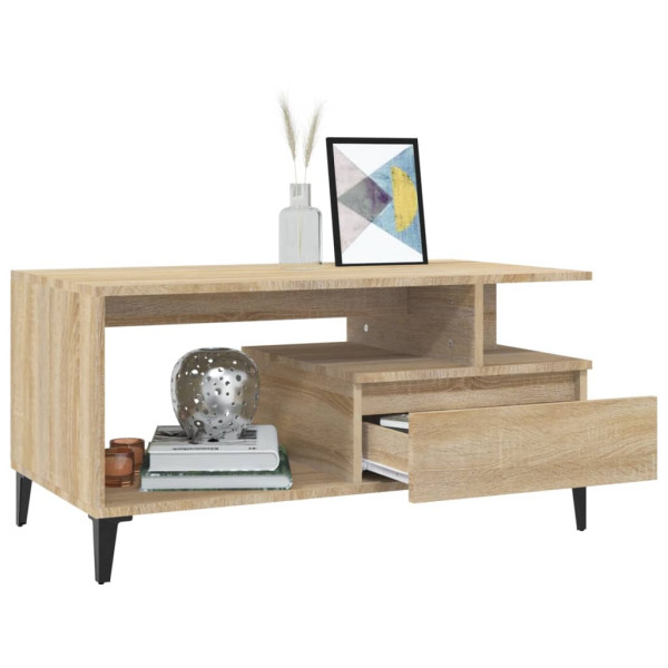 Stolik Kawowy Ława Stół Brązowy 90x49x45 Do Salonu Do Pokoju, 4917953