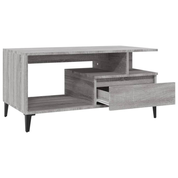 Stolik Kawowy Ława Stół Szary 90x49x45 Do Salonu Do Pokoju, 4918470