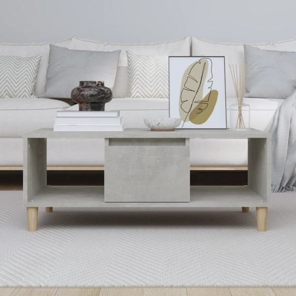 Stolik Kawowy Ława Stół Szary 90x50x36.5 Półka Szuflady Do Salonu Do Pokoju, 4918651