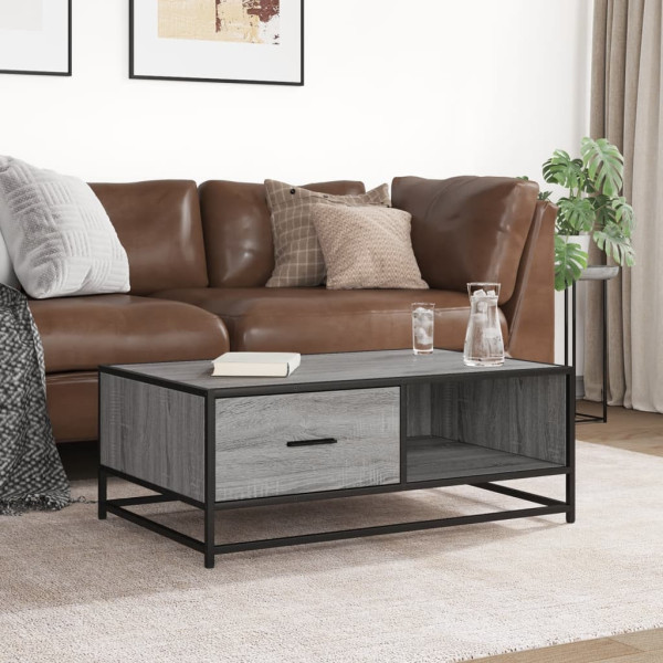Stolik Kawowy Ława Stół Szary 90x57x35 Do Salonu Do Pokoju, 4920195