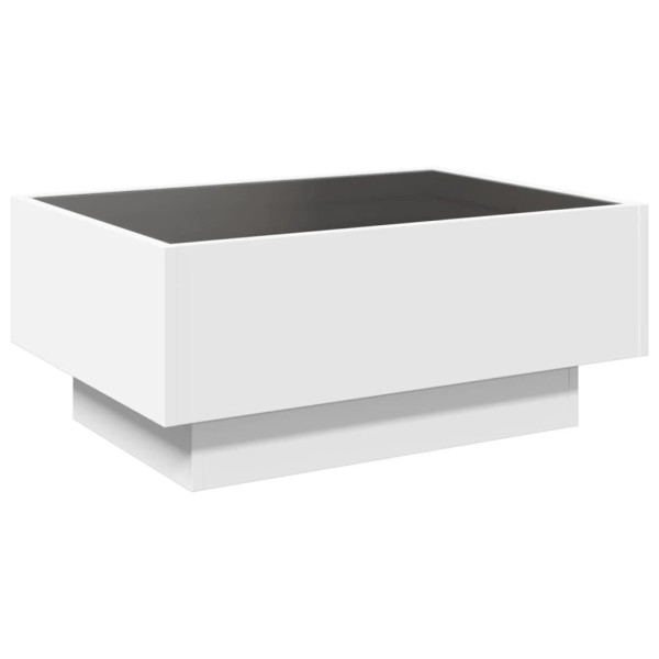Stolik Kawowy Ława Stół Biały 70x50x30 Oświetlenie Led Do Salonu Do Pokoju, 4920557