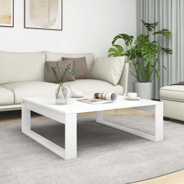 Stolik Kawowy Ława Stół Biały 100x100x35 Do Salonu Do Pokoju, 4920811