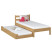 Produkt: Dębowe łóżko pojedyncze z szufladą na materac N01 120x200