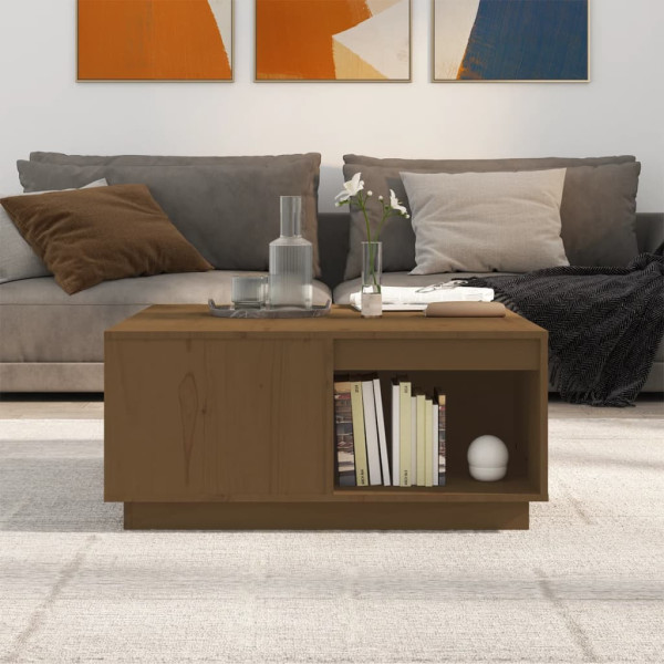 Stolik Kawowy Ława Stół Brązowy Drewniany 80x81x36.5 Do Salonu Do Pokoju, 4922148
