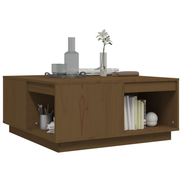 Stolik Kawowy Ława Stół Brązowy Drewniany 80x81x36.5 Do Salonu Do Pokoju, 4922149