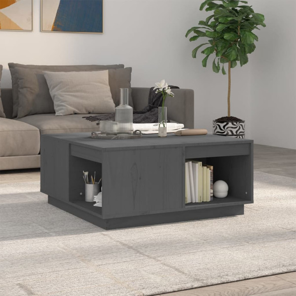 Stolik Kawowy Ława Stół Szary Drewniany 80x81x36.5 Do Salonu Do Pokoju, 4923877