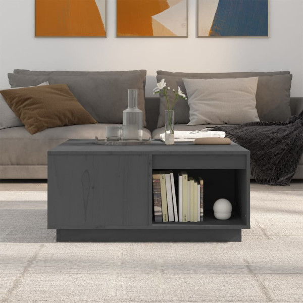 Stolik Kawowy Ława Stół Szary Drewniany 80x81x36.5 Do Salonu Do Pokoju, 4923878