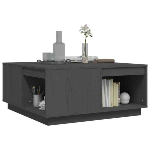 Stolik Kawowy Ława Stół Szary Drewniany 80x81x36.5 Do Salonu Do Pokoju, 4923879