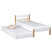 Produkt: Drewniane łóżko pojedyncze z szufladą na materac N01 120x180