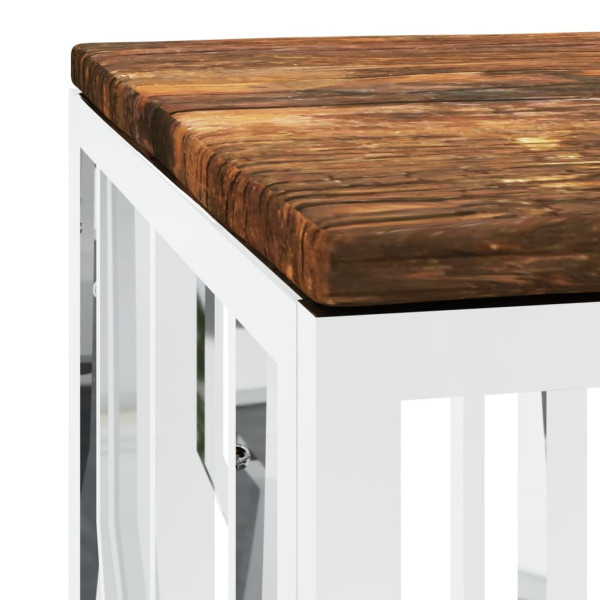 Stolik Kawowy Ława Stół Srebrny 110x45x45 Do Salonu Do Pokoju, 4924386