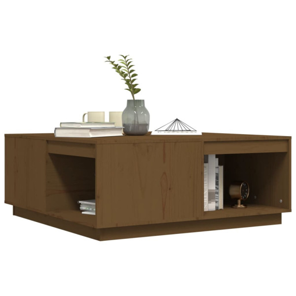 Stolik Kawowy Ława Stół Brązowy Drewniany 100x101x40.5 Do Salonu Do Pokoju, 4925222