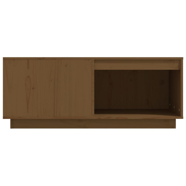 Stolik Kawowy Ława Stół Brązowy Drewniany 100x101x40.5 Do Salonu Do Pokoju, 4925223