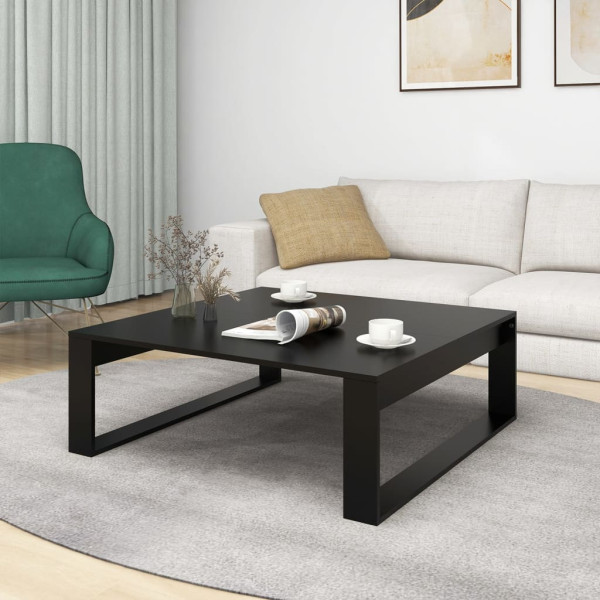 Stolik Kawowy Ława Stół Czarny 100x100x35 Do Salonu Do Pokoju, 4925601