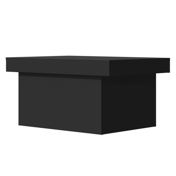 Stolik Kawowy Ława Stół Czarny 100x55x40 Przesuwny Blat Do Salonu Do Pokoju, 4925612